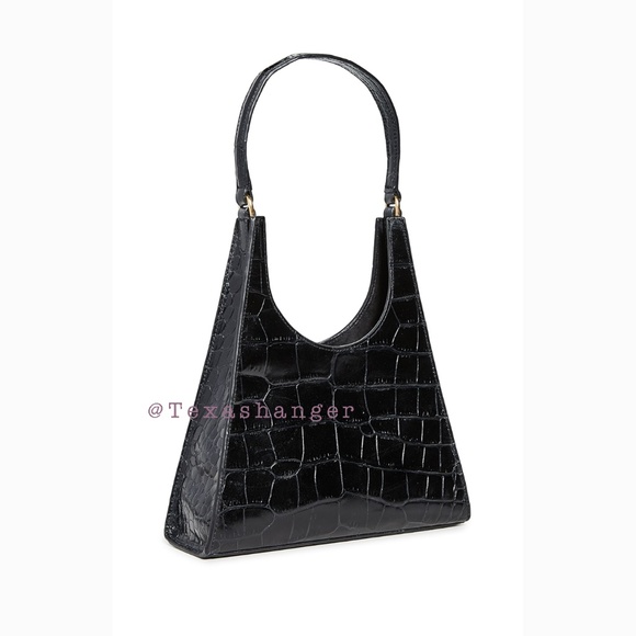 NWT STAUD Rey Shoulder Bag Black - Picture 6 of 15